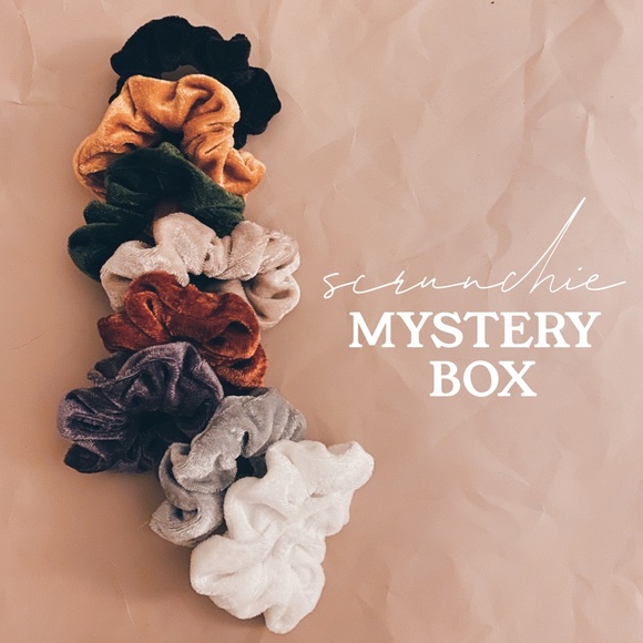 3 Velvet Scrunchies Mystery Box - Picture 1 of 5